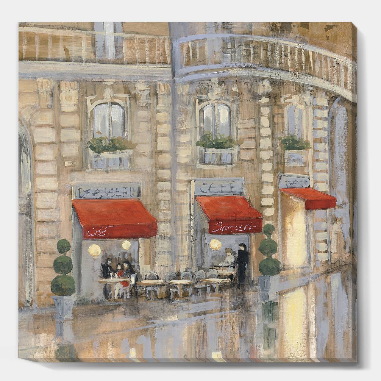 Designart - Love in Paris II - Romantic French Country Canvas Art